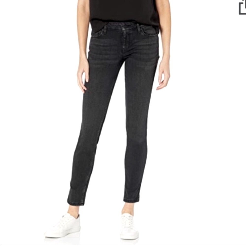 Guess Black Wash Factory Distressed Ripped Jeans